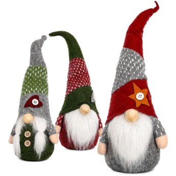 93-4182 Φιγούρα Διακοσμητική Gnome Μακρύ Σκούφο 34cm