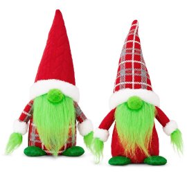 93-4183 Φιγούρα Διακοσμητική Gnome Πράσινα Μούσια 26cm