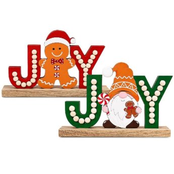 93-4232 Επιτραπέζιο Διακοσμητικό Ξύλινο Joy Beads 17x12cm