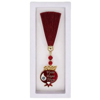 93-4107 Γούρι Ρόδι σε Κουτάκι. Υγεία. Χαρά. Τύχη 27cm
