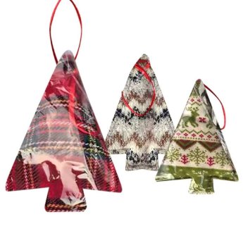 93-4035 Στολίδι Κρεμαστό Πάνινο Δεντράκι 14x8cm