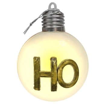 93-3782 Μπάλα Xmas με φως KAI Χρυσά Αξεσουάρ o8cm