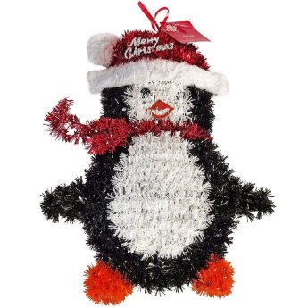 93-3592 Πιγκουίνος Tinsel Κρεμαστό Χώρου 30x24cm