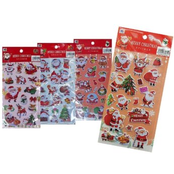 93-3584 Αυτοκόλλητα 3D Xmas Καρτέλα Μικρή 22x10cm