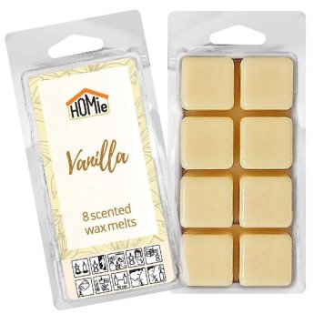 37-462 Αρωματικό wax Melt Βανίλια σετ-8 Κύβοι 80gr