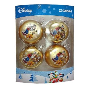 93-3079 Μπάλες Mickey KAI Friends πακ-4 τεμ φ7.5cm o7.5cm