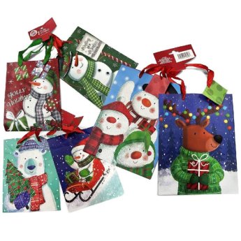 93-3259 Τσάντα Δώρου Xmas σετ 2τεμ 23x18cm 23x18x10cm