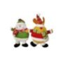 93-3234 Μαξιλάρι Xmas Τάρανδος-Χιονάνθρωπος-Άγιος 45x30cm