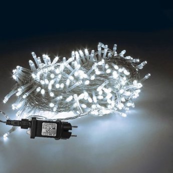 93-2572 240 Λαμπάκια LED Λευκό Ψυχρό σε Σειρά με Προγράμματα IP44 15m