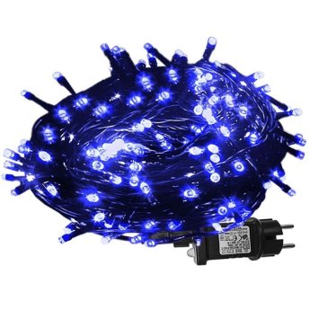 93-2375 100 Λαμπάκια LED Μπλε σε Σειρά με Προγράμματα Ip44 8.2m 8m