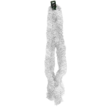 93-1875 Γιρλάντα Λευκή Tinsel o-11cm Υ-2m