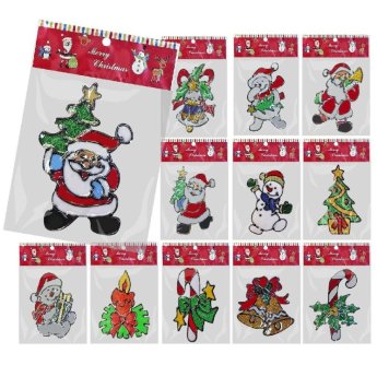 93-532 Αυτοκόλλητα Gelly Xmas Σχέδια Καρ-25x15cm