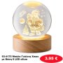 93-4175 Μπάλα Γυάλινη Xmas με Βάση 6 LED o8cm