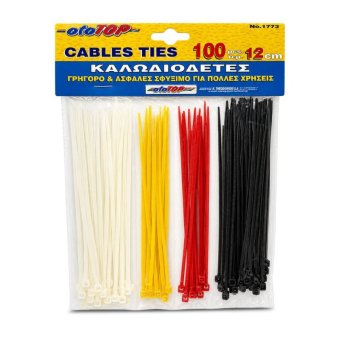 96-972 Δεματικά Καλωδίων 12cm σετ-100τεμ tie Wrap