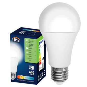 88-513 Λάμπα LED Α60 Ε27 Θερμό Λευκό 7W