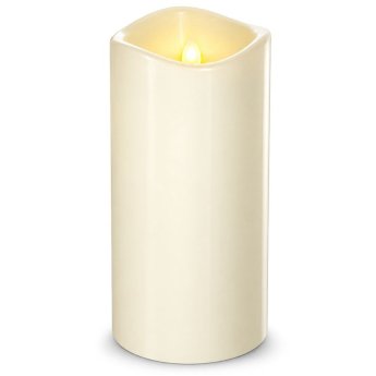 37-490 Κερί LED Κορμός Λευκό Θερμό 15x o7.5cm