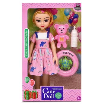 72-2118 Κούκλα Cute Doll 34x20x6cm