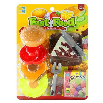 77-1357 Fast Food Χάμπουργκερ σετ Φτιάξτο Μονο σου 27x21cm