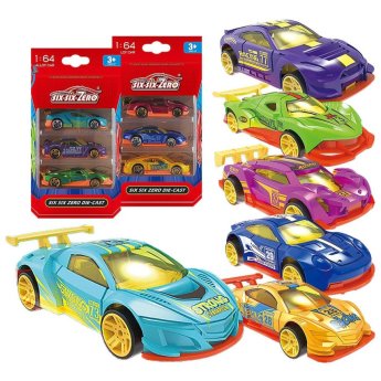 71-3608 Σετ 3 Οχήματα die Cast Metal Free Wheels 19x10x3.5cm