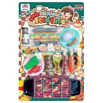 77-1256 Bbq Food Delicious Blister Card 43x28x3cm