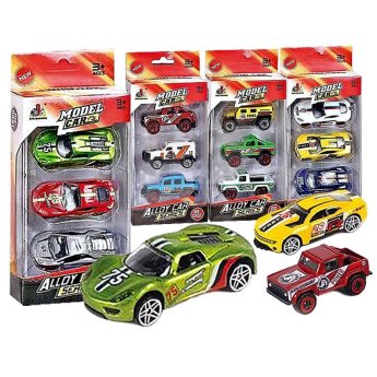 71-3341 Σετ 3 Οχήματα die Cast Metal Free Wheels 22x9x4.5cm
