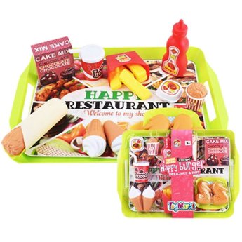 77-1133 Happy Burger Δίσκος Σερβιρίσματος 19 τεμ 35x26x5cm