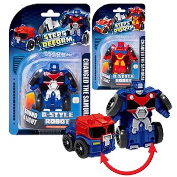71-3141 Ήρωας Style Robot-Όχημα με φως και ήχο σε Καρτέλα 21x13x5cm