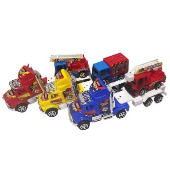 70-2080 Νταλίκα Friction με Όχημα Γερανό 24x10x7cm