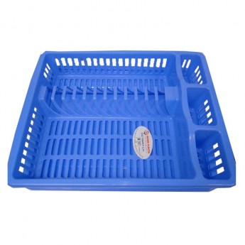 Πλαστική πιατοθήκη μπλε 45X36 εκ. με πλαστική βάση